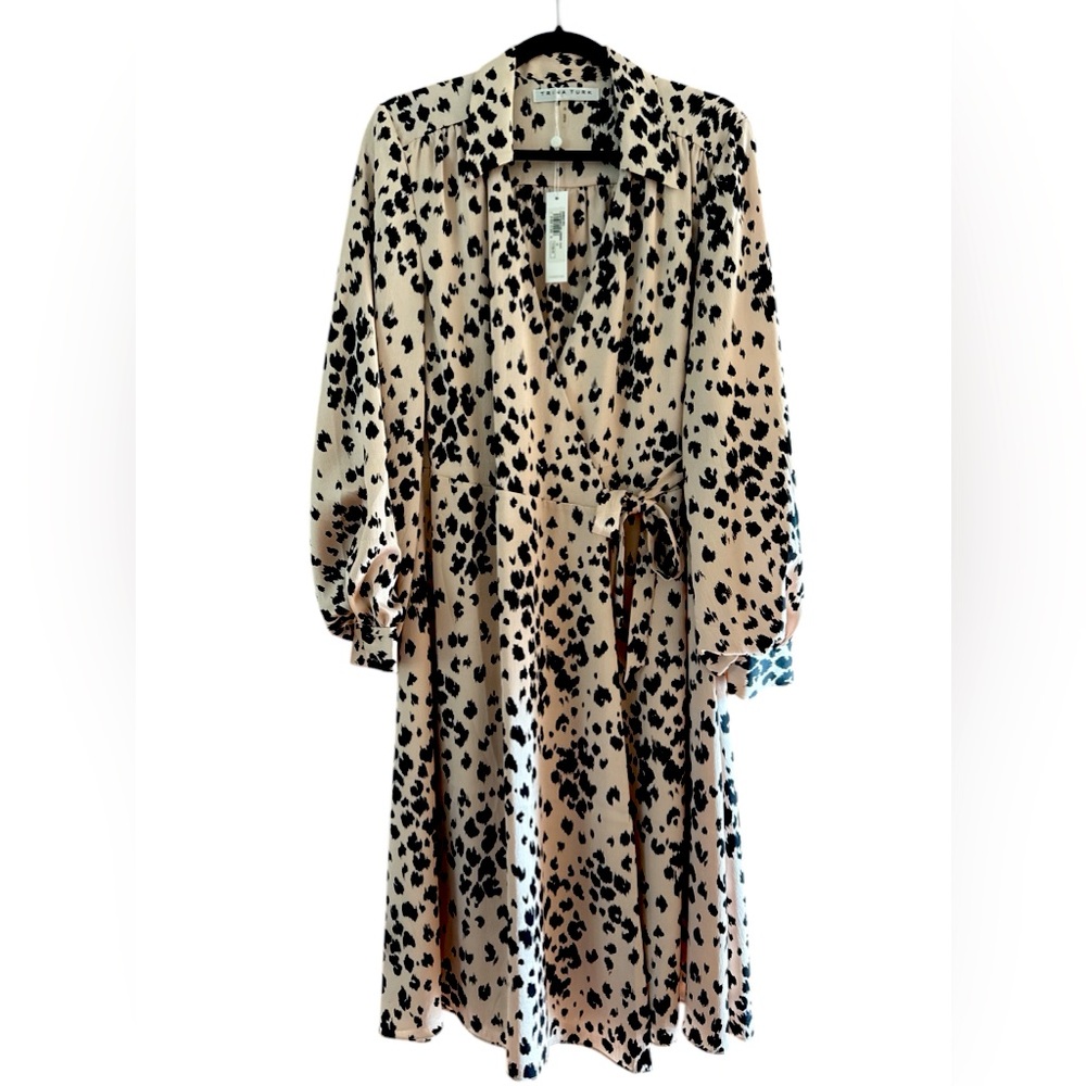 GORGEOUS Trina Turk 🐆 MIDI Wrap Dress NWT!